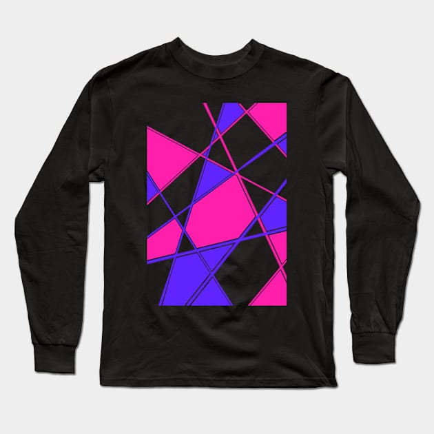 geometric line pattern Long Sleeve T-Shirt by mrunal